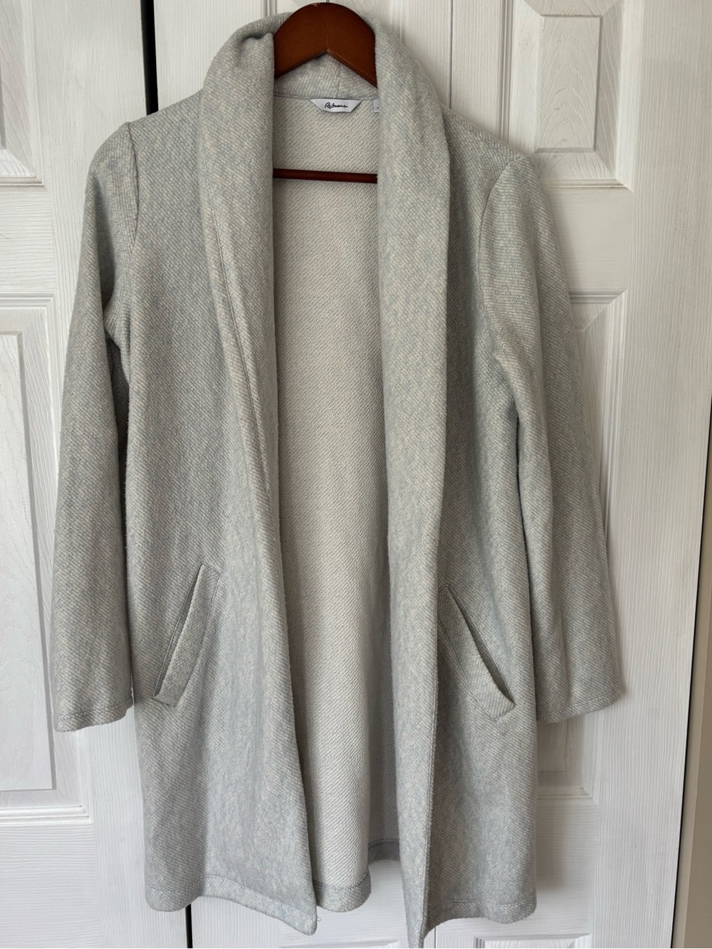 Reitmans Heathered Blue Shacket Cardigan Size Small